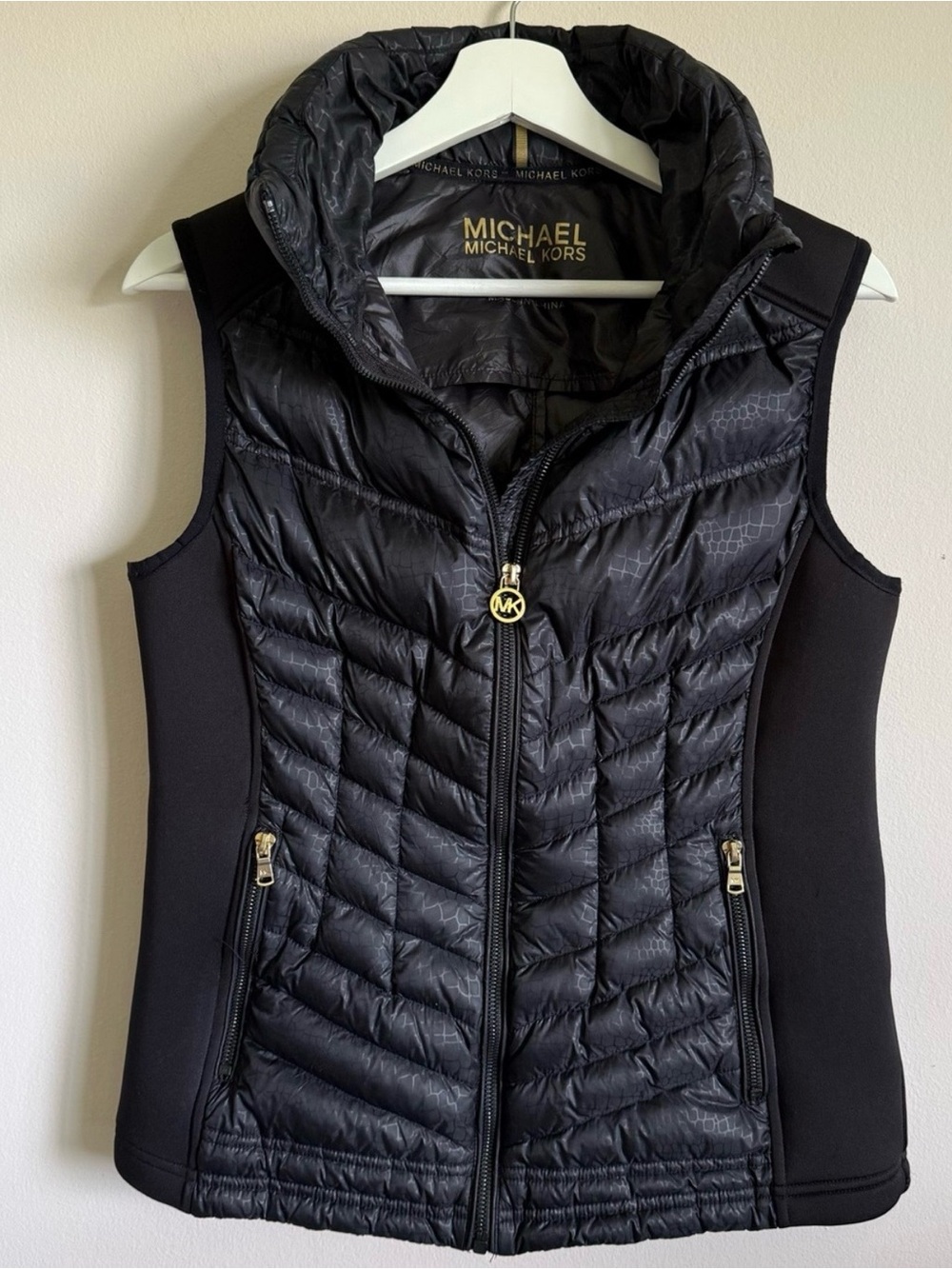 Michael Kors Black Quilted Puffer Vest
